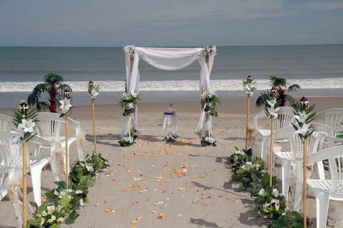 beach wedding decoration