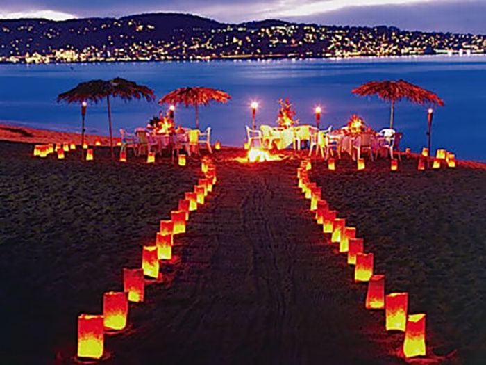 beach wedding decoration