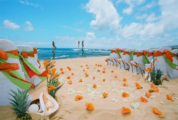 beach wedding decoration