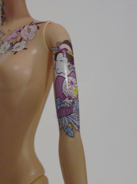 modern barbie with tattoos