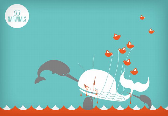 Twitter fail whale error message by Yiying Lu