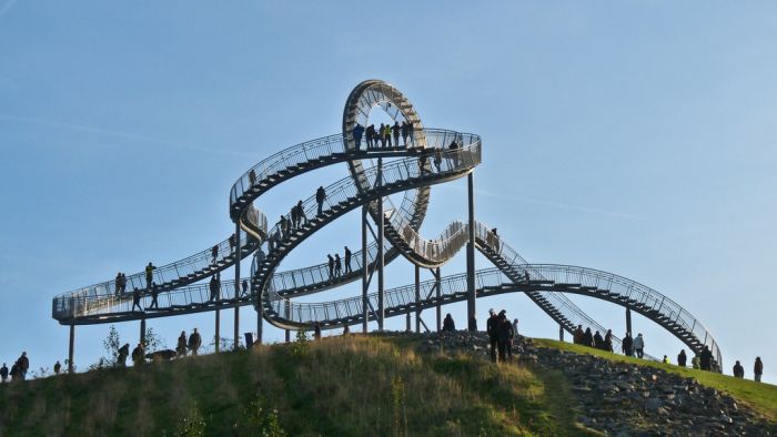 Tiger & Turtle Magic Mountain. walkable roller coaster, Duisburg, Germany