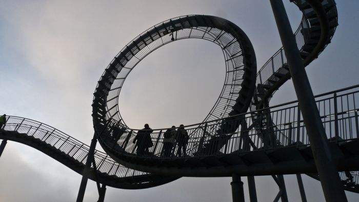 Tiger & Turtle Magic Mountain. walkable roller coaster, Duisburg, Germany