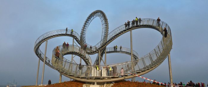 Tiger & Turtle Magic Mountain. walkable roller coaster, Duisburg, Germany