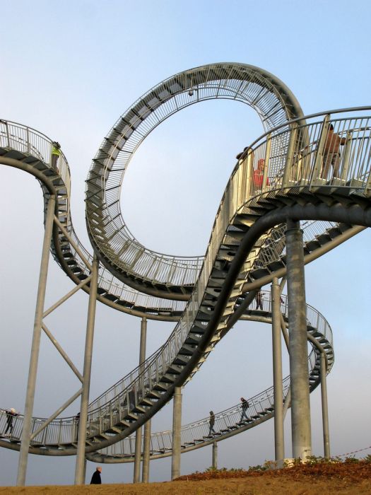 Tiger & Turtle Magic Mountain. walkable roller coaster, Duisburg, Germany