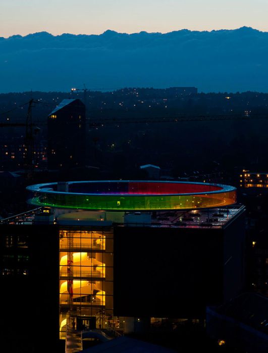 Your rainbow panorama by Ólafur Elíasson, ARoS art museum, Aarhus, Denmark