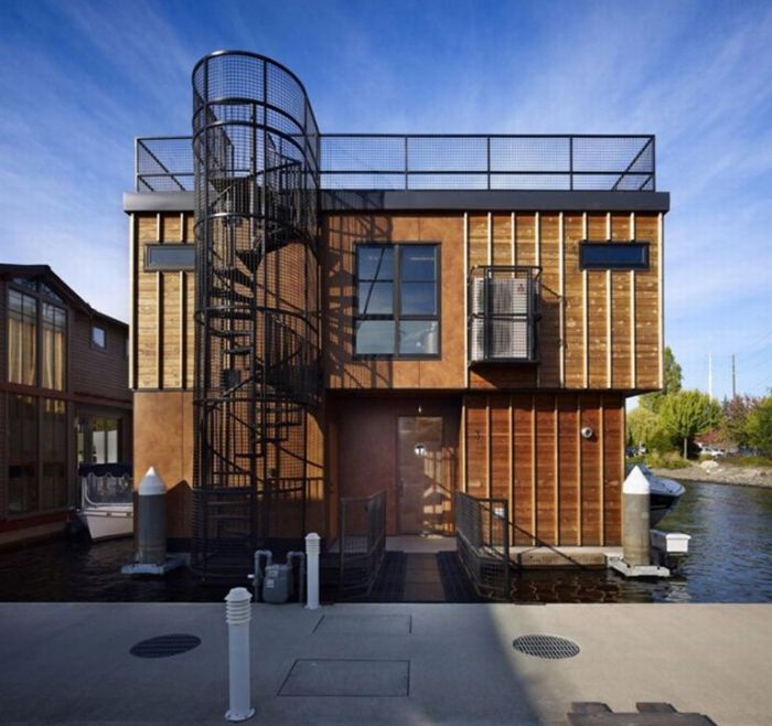 Floating House by Designs Northwest Architects, Lake Union, Seattle, Washington, United States