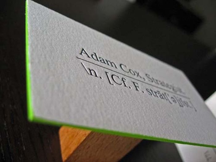 creative edge painted business card