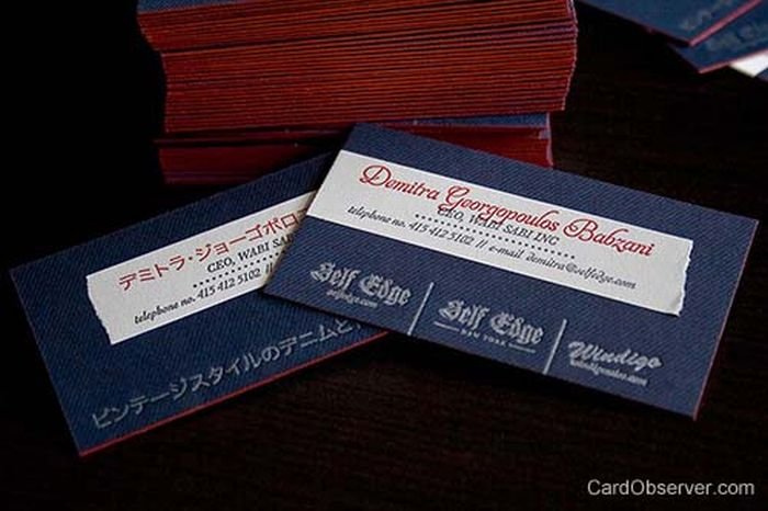 creative edge painted business card