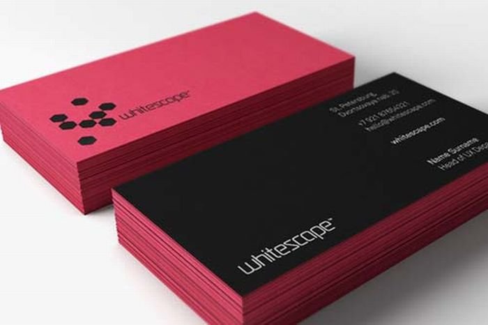 creative edge painted business card