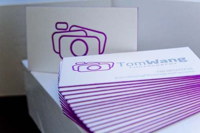 creative edge painted business card