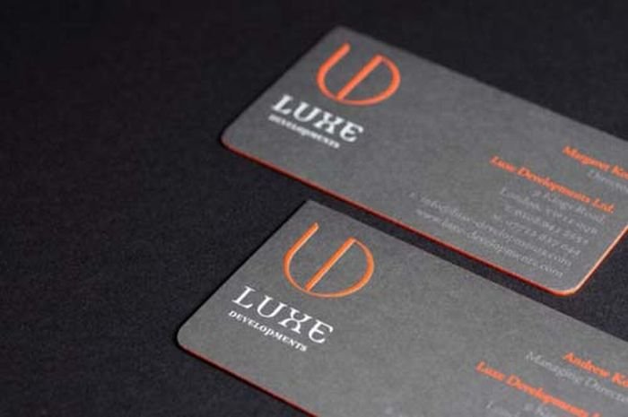 creative edge painted business card