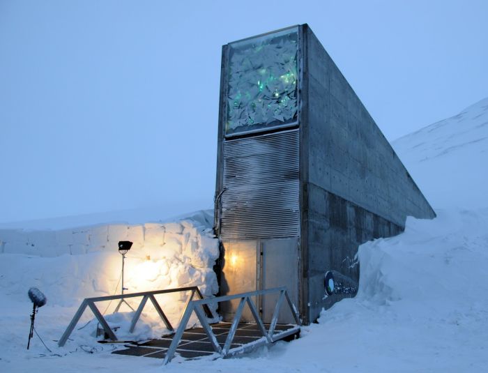 Svalbard Global Seed Vault, Longyearbyen, Spitsbergen, Arctic Svalbard archipelago, Norway