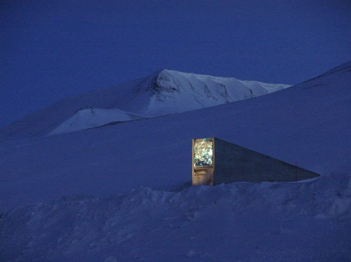 Svalbard Global Seed Vault, Longyearbyen, Spitsbergen, Arctic Svalbard archipelago, Norway