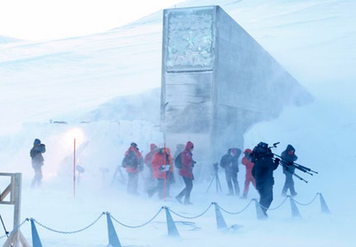 Svalbard Global Seed Vault, Longyearbyen, Spitsbergen, Arctic Svalbard archipelago, Norway