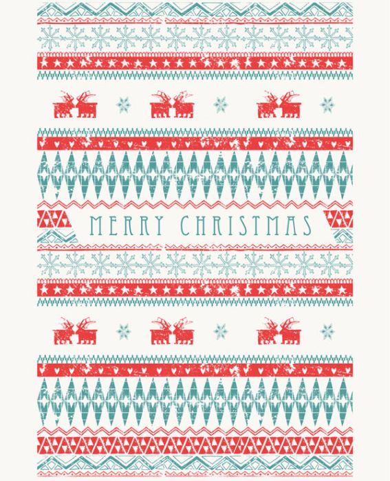 christmas card and decoration