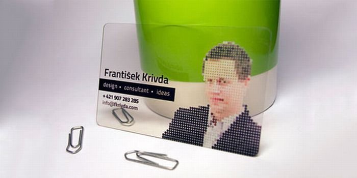 creative transparent business card