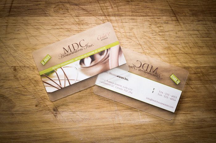 creative transparent business card