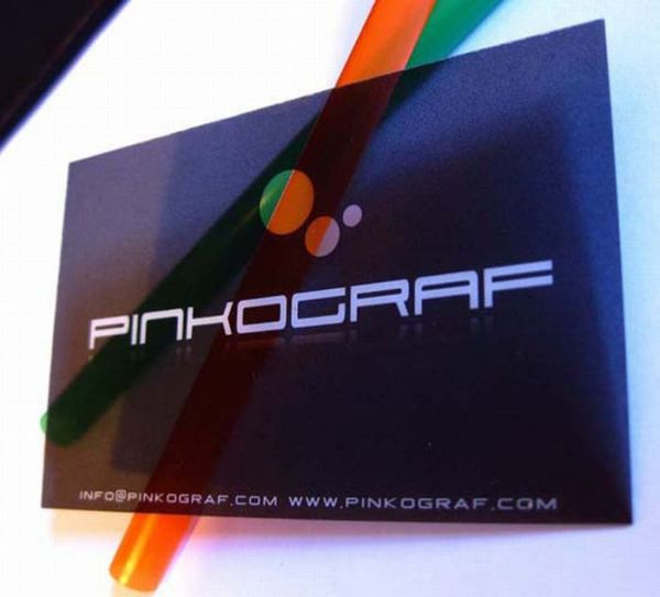 creative transparent business card