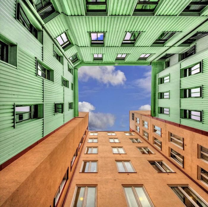 building into the sky