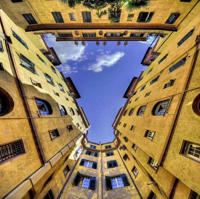 building into the sky