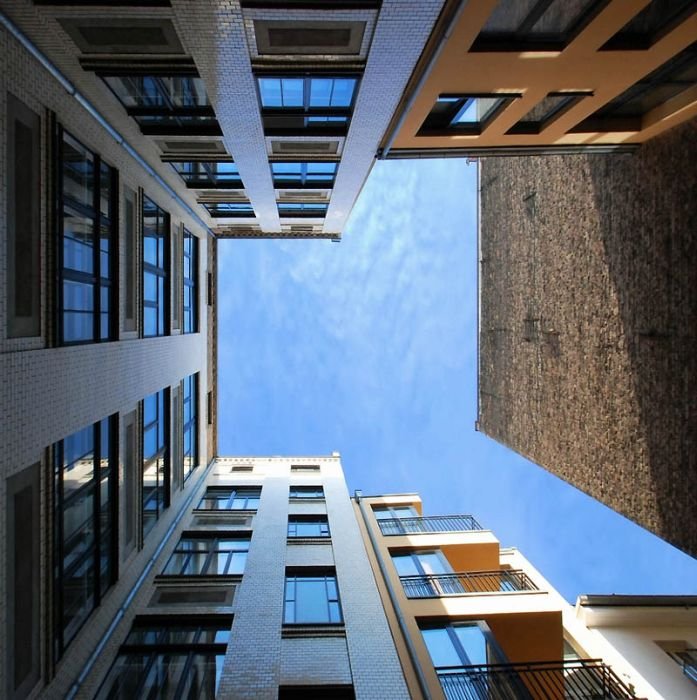 building into the sky