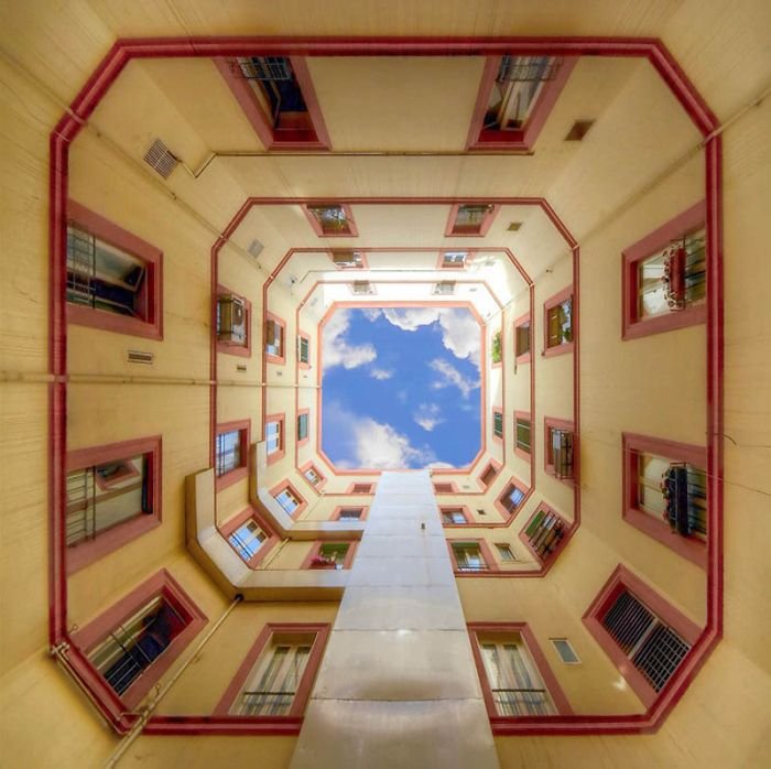 building into the sky