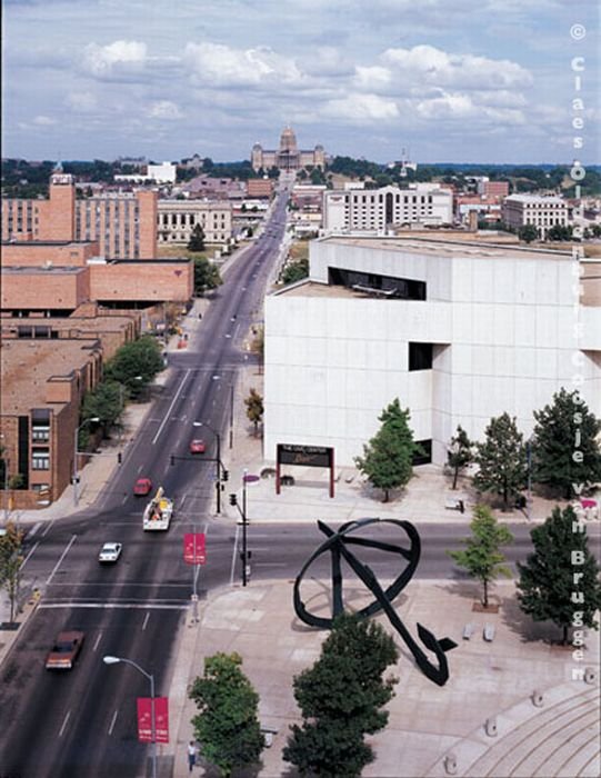 Giant World replicas by Claes Oldenburg