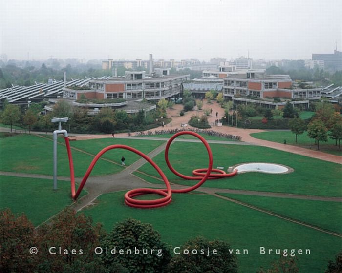 Giant World replicas by Claes Oldenburg