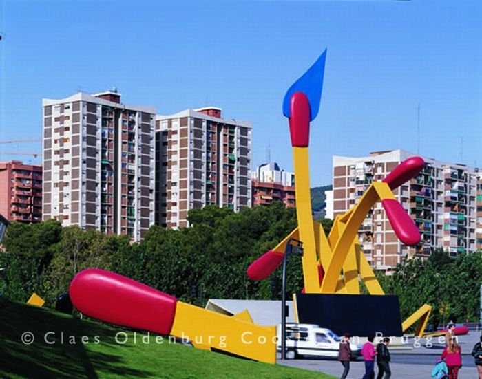 Giant World replicas by Claes Oldenburg