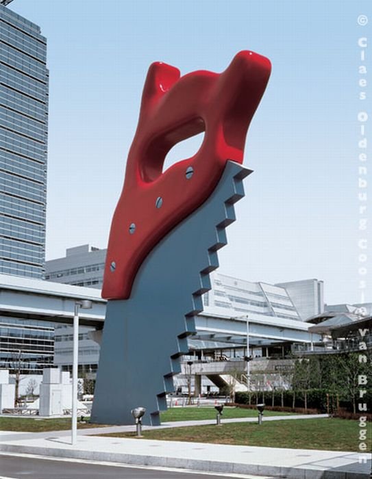 Giant World replicas by Claes Oldenburg