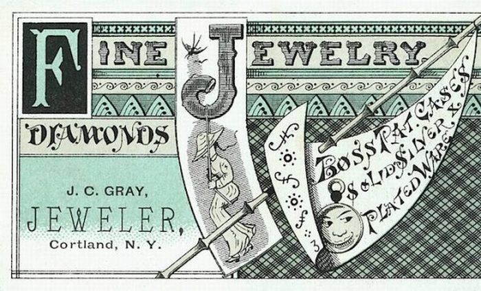 vintage business card