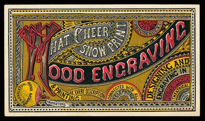 vintage business card