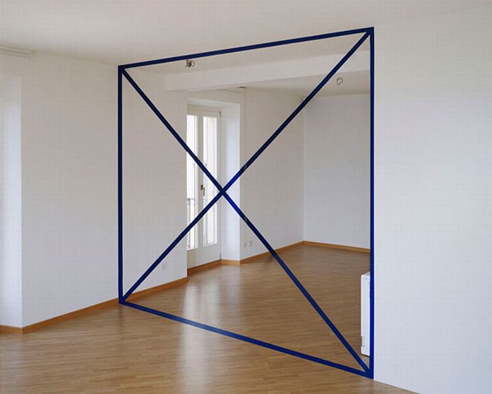 Anamorphic illusions by Felice Varini