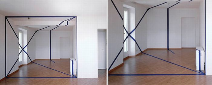Anamorphic illusions by Felice Varini
