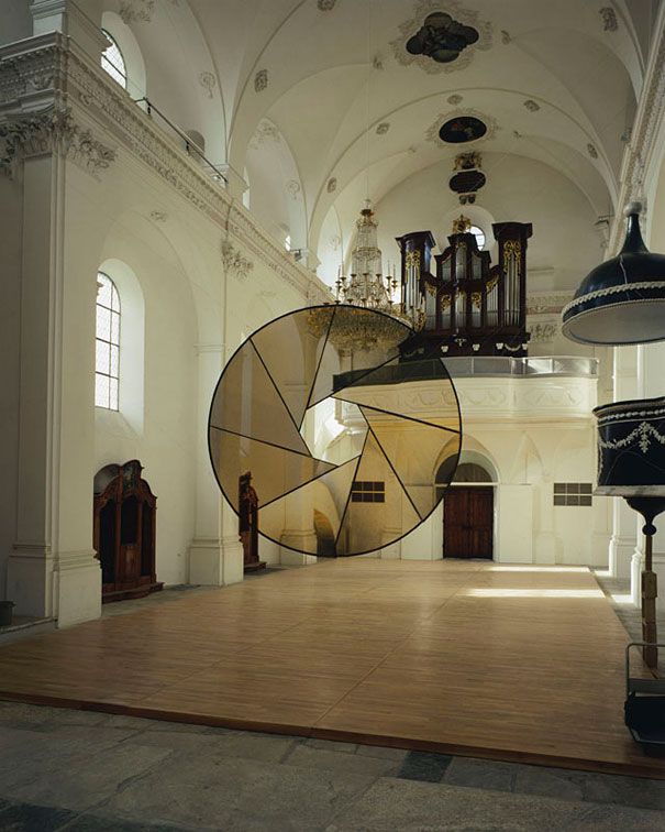 Anamorphic illusions by Felice Varini