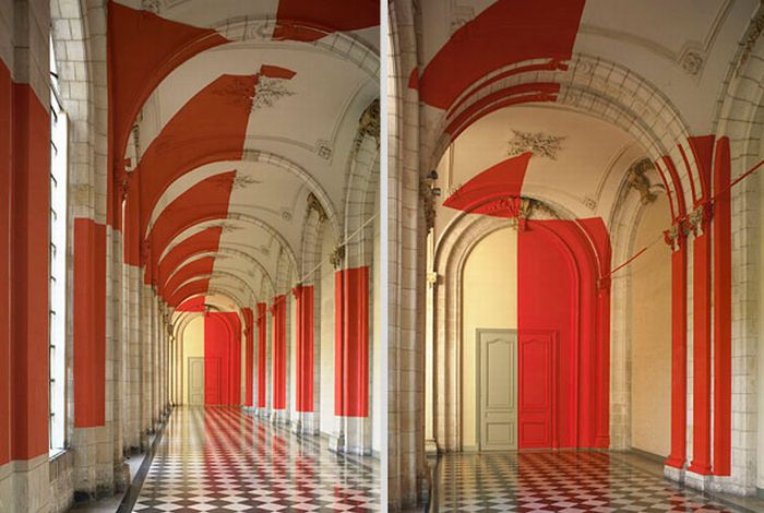 Anamorphic illusions by Felice Varini