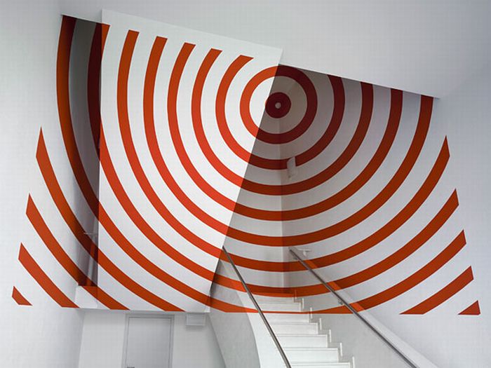 Anamorphic illusions by Felice Varini