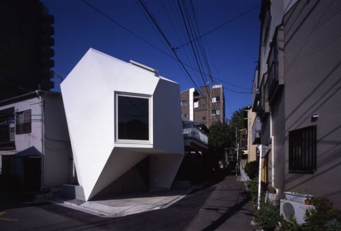 Building house in minimalist design, Tokyo, Japan