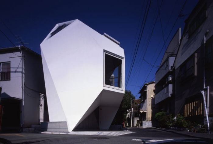 Building house in minimalist design, Tokyo, Japan