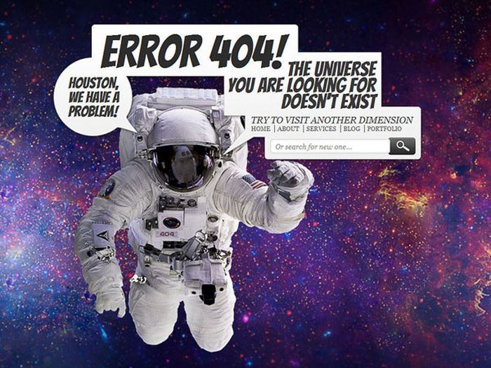 HTTP 404 error page