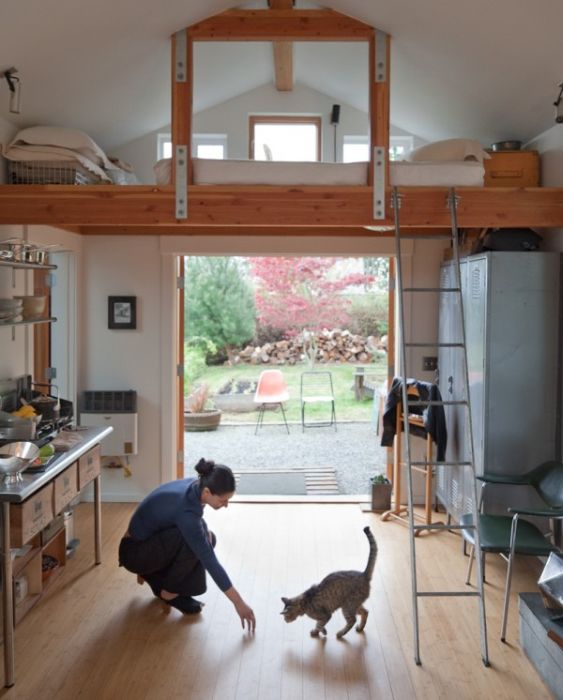 garage transformed into a mini house