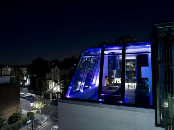 Glass rooftop penthouse, London, United Kingdom