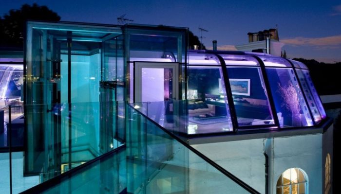 Glass rooftop penthouse, London, United Kingdom