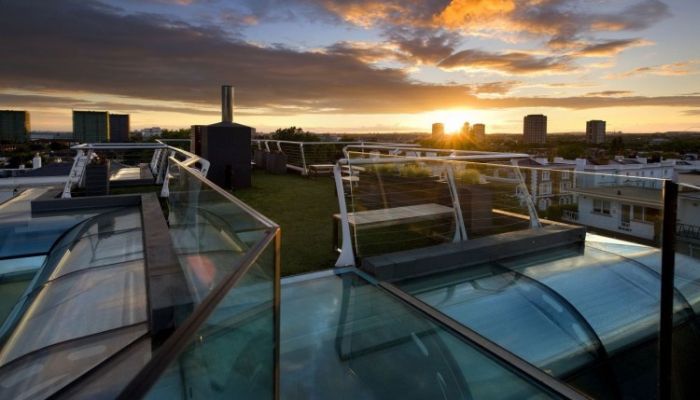 Glass rooftop penthouse, London, United Kingdom