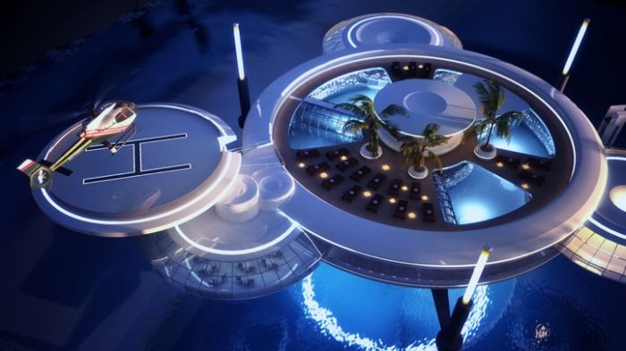 Water Discus Underwater hotel concept, Dubai, United Arab Emirates