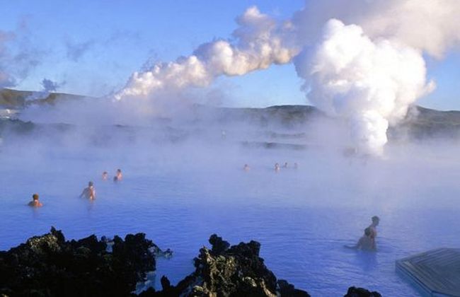 The Blue Lagoon geothermal spa, Grindavík, Reykjanes Peninsula, Iceland