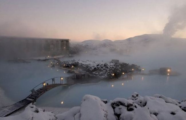 The Blue Lagoon geothermal spa, Grindavík, Reykjanes Peninsula, Iceland