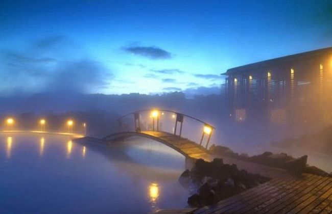 The Blue Lagoon geothermal spa, Grindavík, Reykjanes Peninsula, Iceland