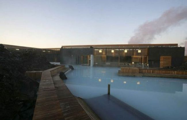 The Blue Lagoon geothermal spa, Grindavík, Reykjanes Peninsula, Iceland